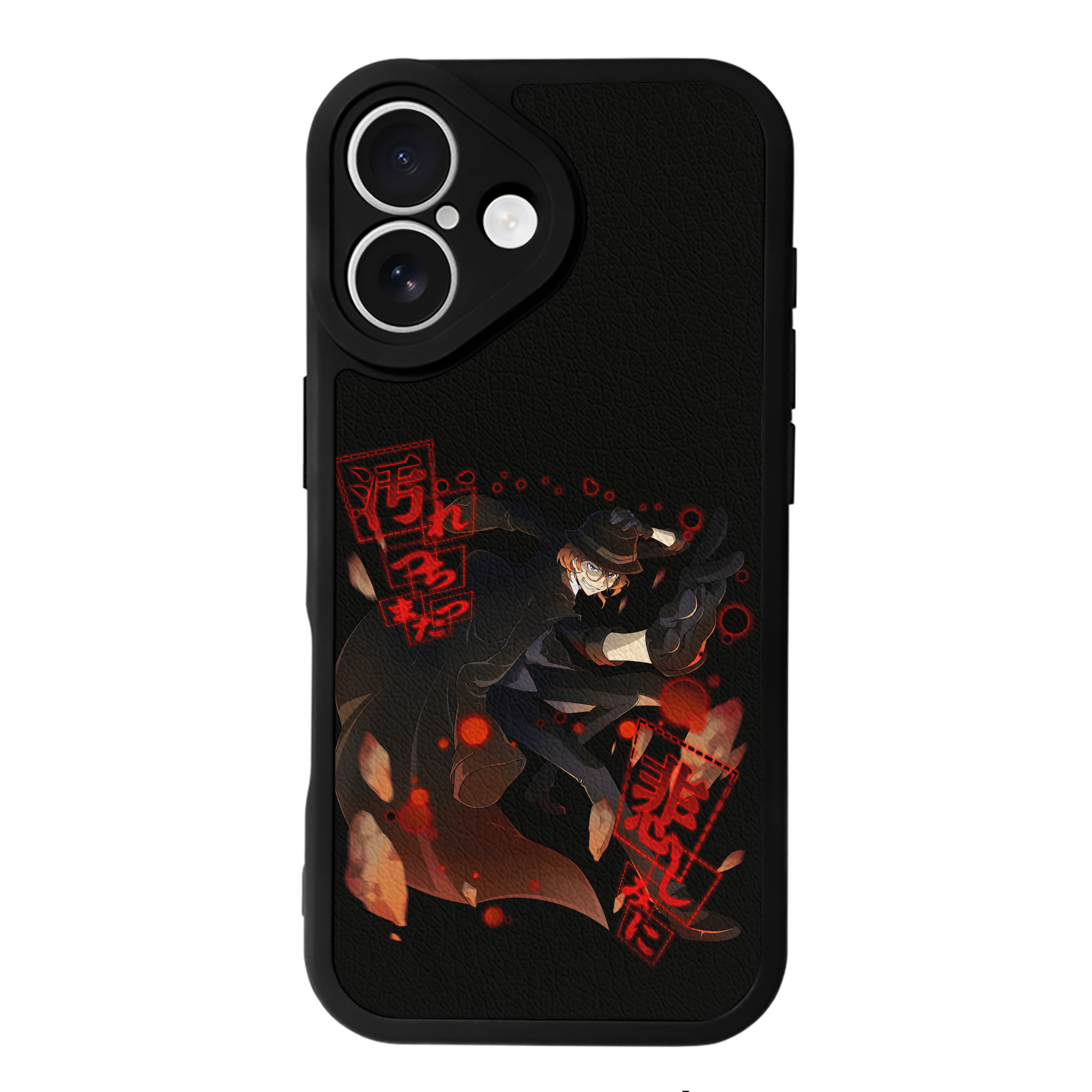 （画像用） 文豪ストレイドッグス Bungo Stray Dogs 【iPhone 16シリーズ対応】シリコンスマホケース（レザー調） 材質：シリコン